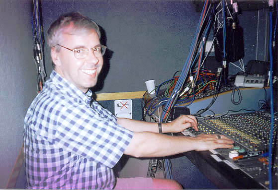 Colin working in an Egyptian Media Production City OB Van: "I think I got away with that one!"